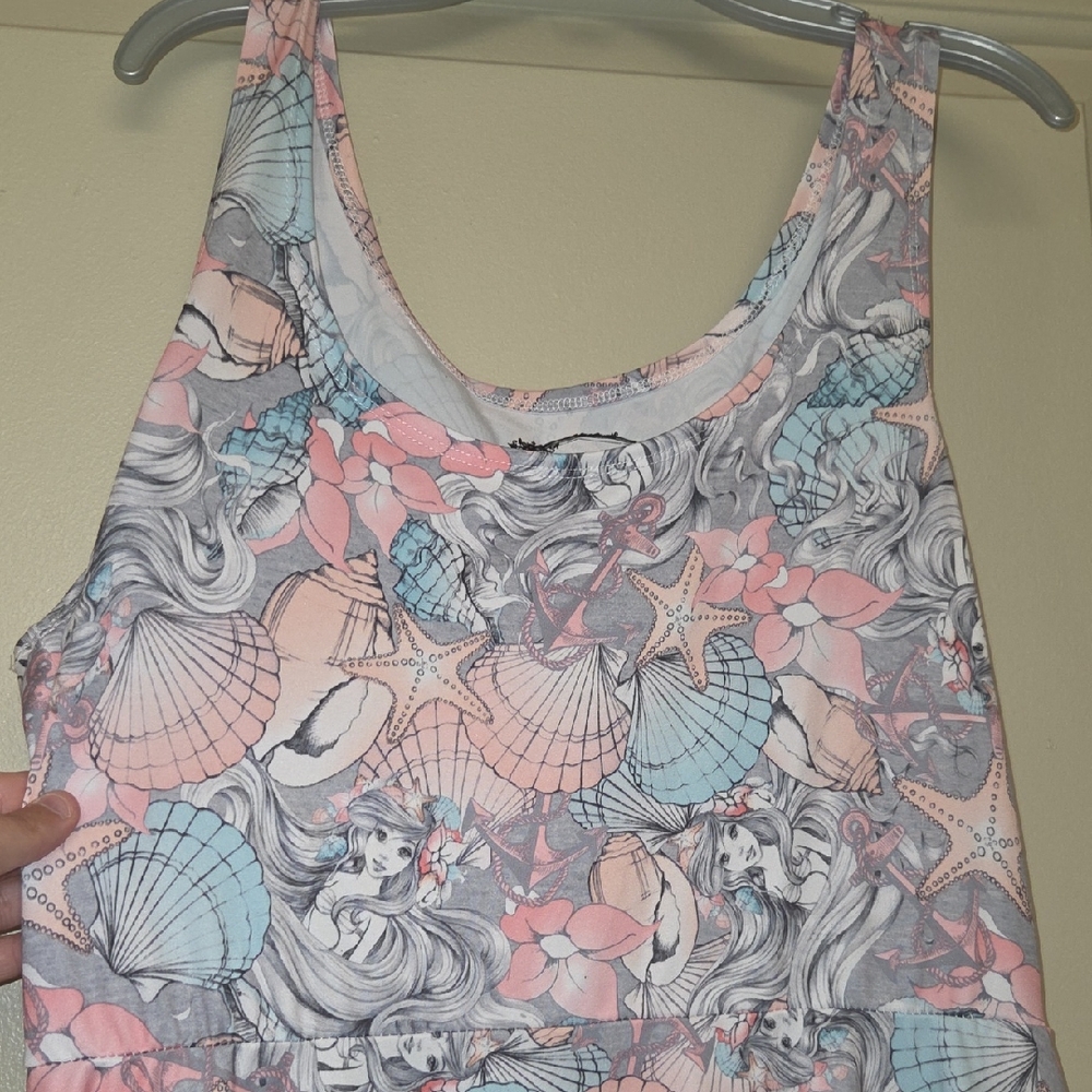 Disney's The Little Mermaid Womans Skater Style Sun Dress